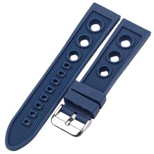 22mm Silicone Rubber Watch Strap 