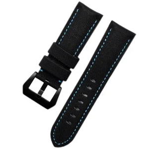 Nylon and Leather Watch Strap